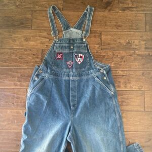 Vintage Disney Plus XL Denim Overalls Mickey Mouse Denim Carpenter